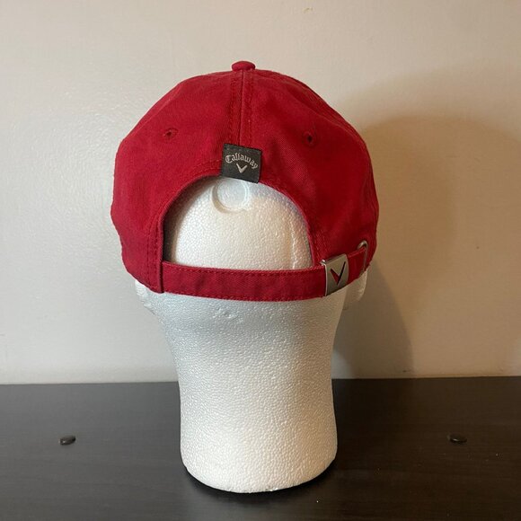 CALLAWAY V Golf Company Embroidered Baseball Hat Red Cap Lid Hat Adjustable - Picture 3 of 6